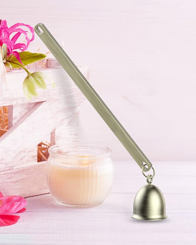RONXS 3 in 1 Candle Wick Trimmer Set, Snuffer, Dipper, Cutter, Bronze | Candle Care Accessory Kit, Stainless Steel, Trims Wick, Puts out Flame and Dips, Gift Box for Candle Lovers Home Decoration