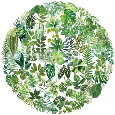 Transparent Flora Leaf Scrapbook Stickers Plant Leaf Stickers(G100)