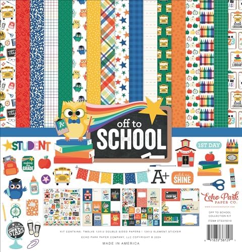 Echo Park Paper Off to School Collection Kit