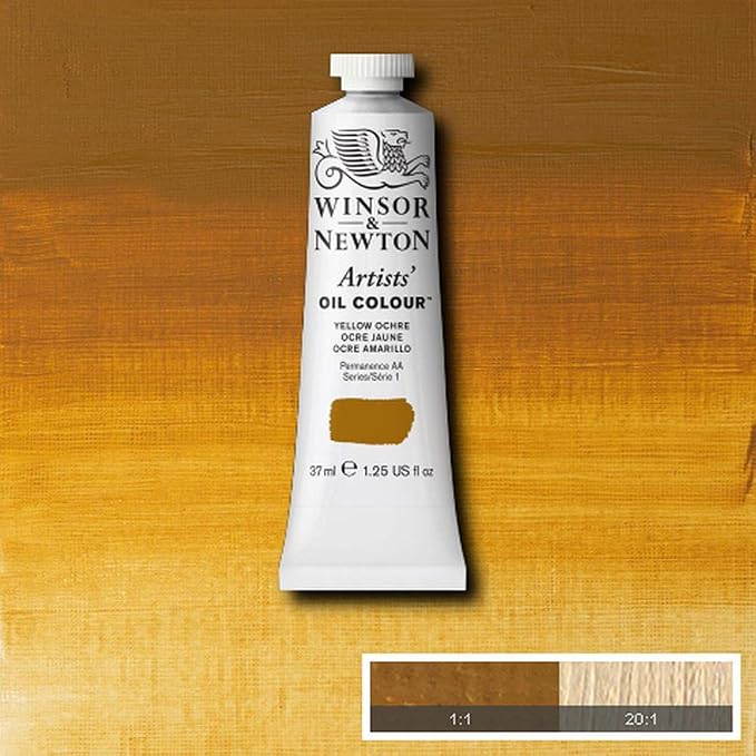 Winsor & Newton Artists' Oil Paint, 37ml Tube, Yellow Ochre