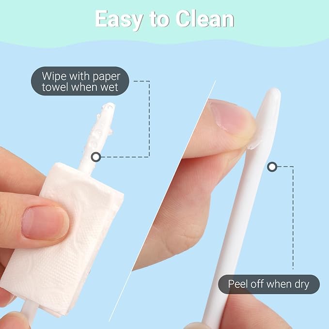 Gartful Colored Silicone Stir Sticks, Epoxy Resin Mixing Sticks Reusable Stirring Rods for Art Supplies, DIY Crafts Resin, Paint Mixing, Craft Supplies, Tumbler Making, Face Mask Spatula,White