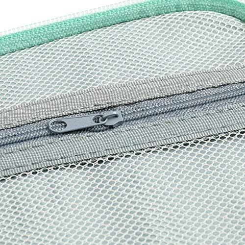 Crochet Hook Case, Zipper Storage Organizer Bag with Web Pockets for Crochet Needles/Knitting Accessories/Crochet Hook Kit Tools, Lightweight, Easy to Hold