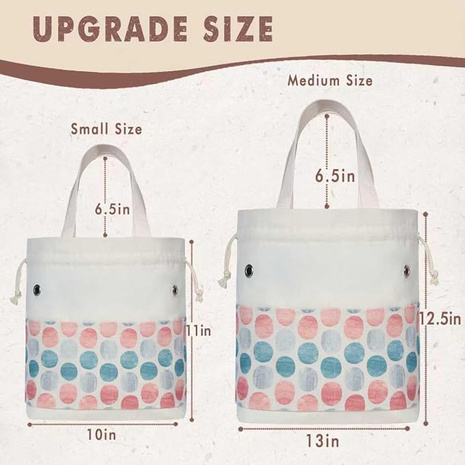 TOGETRUE Yarn Bag, Knitting Crochet Tote Bag, Yarn Storage Bags Organizer, Crochet bags for Crocheting Project, Store Skein Ball, Short Knitting Needle (Medium, Point Shape)
