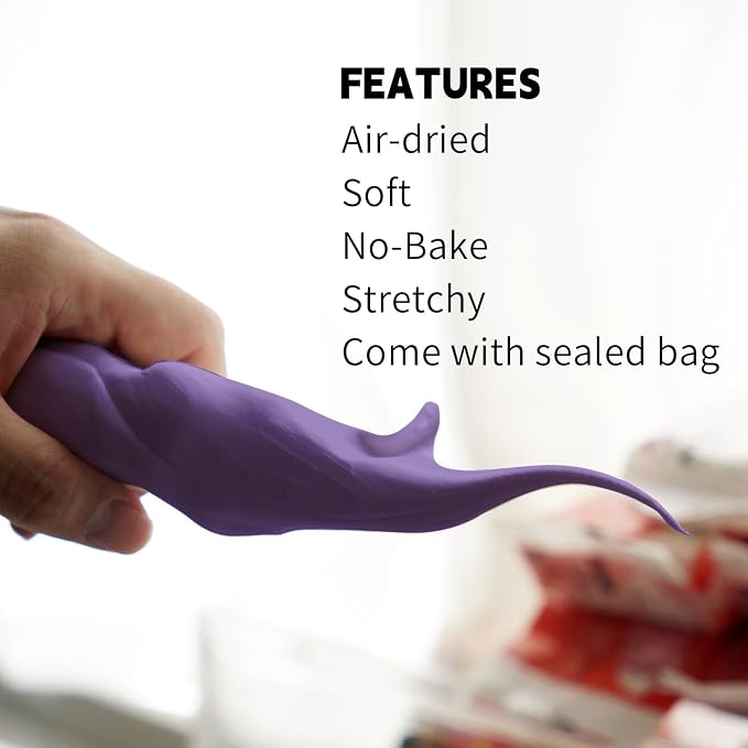 Air Dry Clay Lightweight, Flexible Modeling Clay for Adults Arts and Crafts