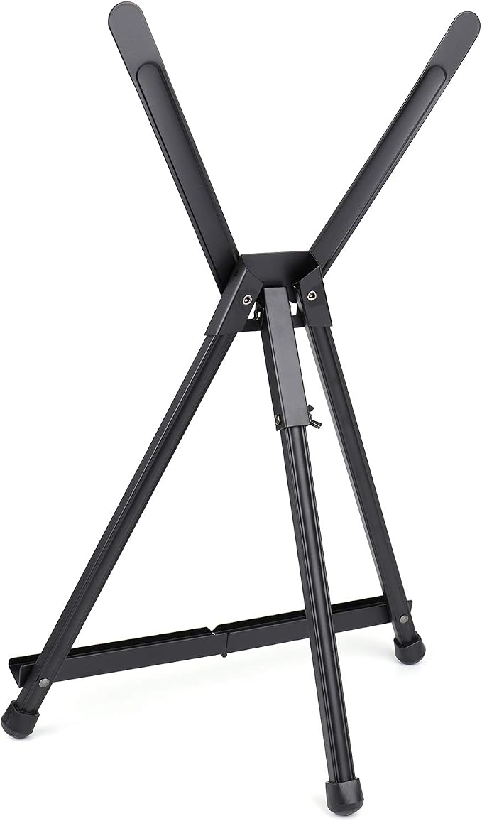 Tosnail 2 Pack Tabletop Art Easel Stand, 22 Inches Aluminum Display Stand, Photo Holder Display Stand for Artist, Students, Adults, Kids Painting