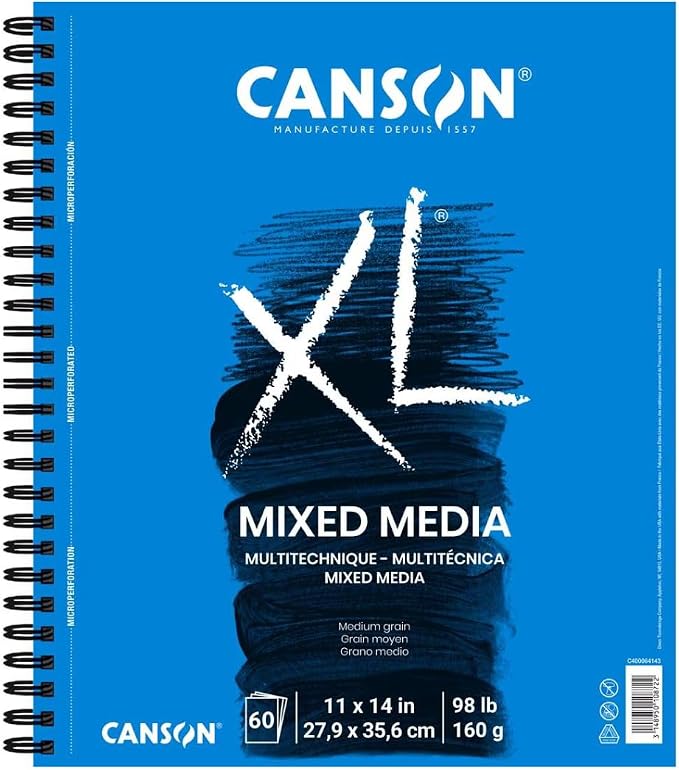 Canson XL Series Mix Media Pad 11" x 14", Pack of 3