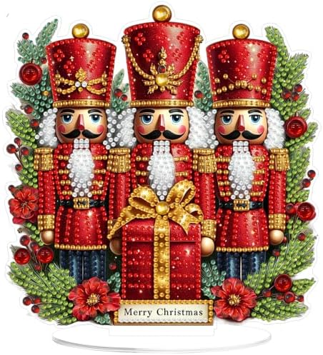 Christmas Diamond Art Kits for Adults,Nutcracker Soldiers Diamond Painting