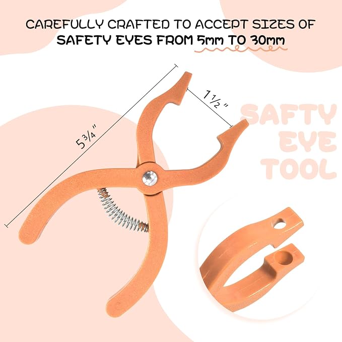 Safety Eyes Jig Pliers Auxiliary Tool For Attaching Doll Eyes And Noses