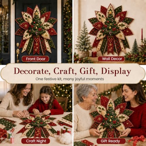 Daily Partner Quilted Christmas Door Hanging DIY Sewing Kit (A11)