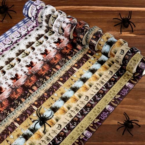 Halloween Washi Tape Set 20 Rolls Witches Themed Decorative Tapes