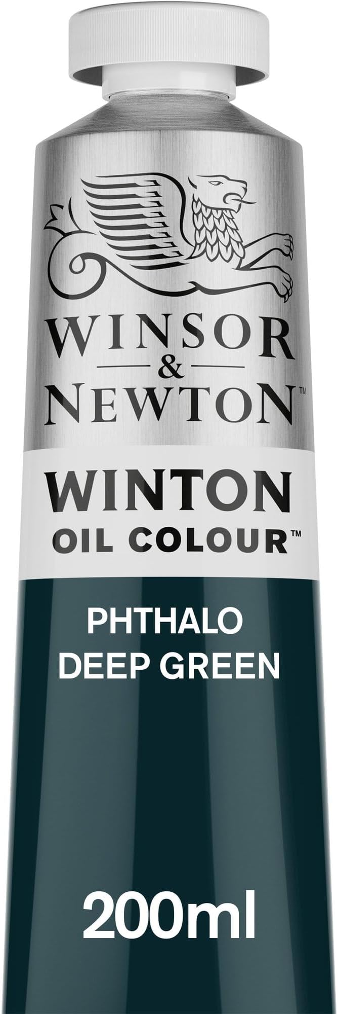 Winsor & Newton Winton Oil Color, 200ml Tube, Phthalo Deep Green | Artist pigments, Durable, Lightfast, Permanent, Uniform Consistency, Great Pigment Load