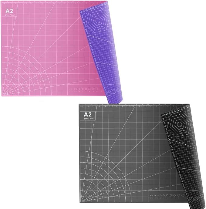 Self Healing PVC Cutting Mat, 2 pcs, 23" x 17", A2