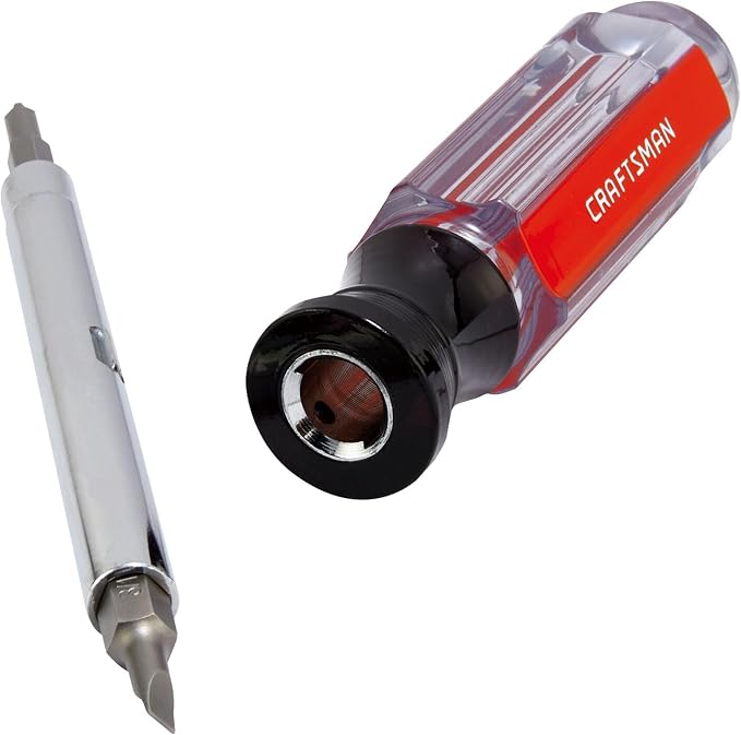 CRAFTSMAN Screwdriver Multi-Bit Set, 6 in 1, Acetate Handle (CMHT66052)