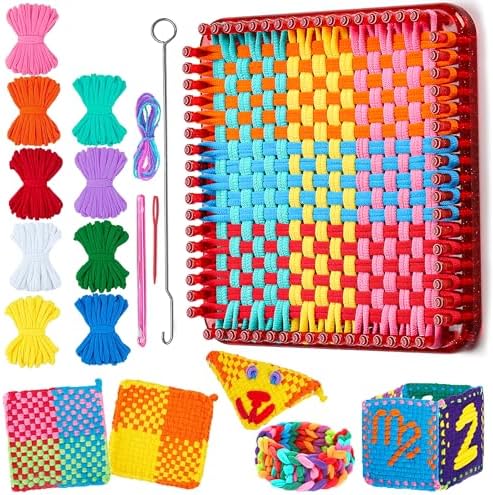 REENLIV Upgraded Weaving Loom Kit Toys for Kids & Adults, DIY Arts & Crafts