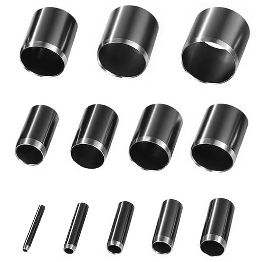 Leather Circle Cutter Tool Set, 12 Pieces Small Circle Punch Tools 2/4/6/8/10/12/14/16/18/20/22/24mm, High Carbon Steel Round Cutting Dies - Leather Hole Punch Tool Kit for DIY Leathercrafts