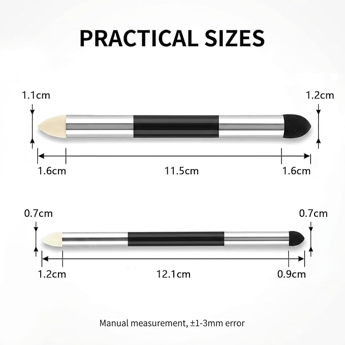 6 Pcs Artist Blending Sponge Pens Dual Tip,Reusable Washable Blending Tools for Oil Pastels,Colored Pencils,Drawing,Sketching,Highlight & Shadow Detail