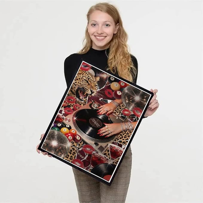 Trendy Cheetah diamond art kits for adults Diamond Painting Kit for adults