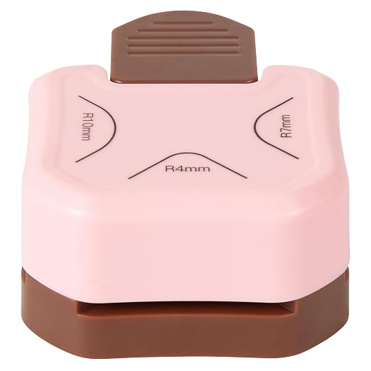 QIQQIKIN Corner Rounder Punch Pink,Paper Punches for Crafting,Cardstock,Edge Cutter,Scrapbook,Card Making Supplies,Journaling Accessories, Photos Cards Scrapbooking