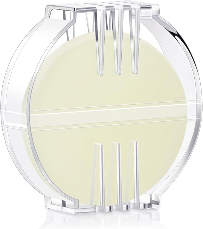 Maitys 1 Pcs Thread Wax Beeswax for Hand Sewing,White, Clear Case | Conditioner for Embroidery Quilting, Strengthens Sewing Line Reduces Fraying, Clear Case Storage, Natural Beeswax Formula