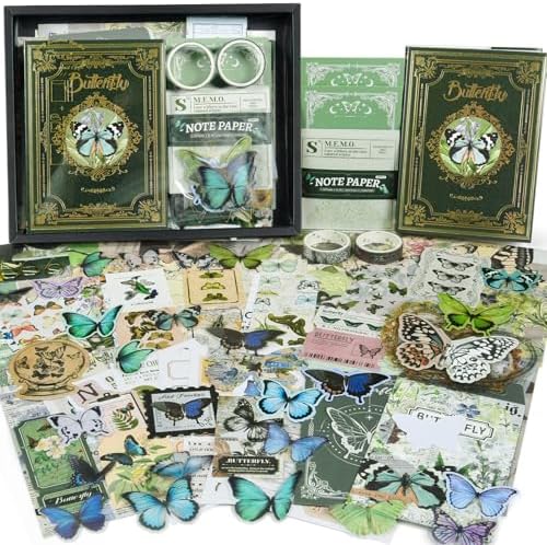 Scrapbook Supplies Kit, Vintage Junk journaling Supplies, Scrapbooking Kit