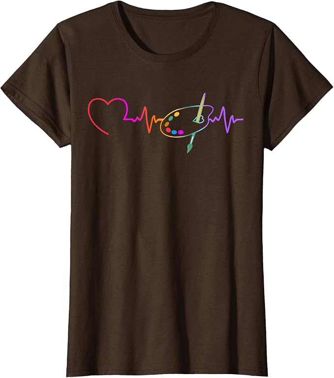 Funny Paint Palette Brush Artist Painter Art Teacher Men Kid T-Shirt