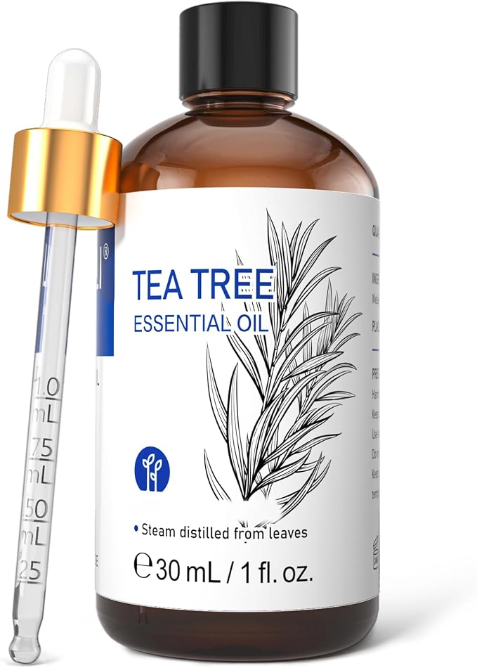HIQILI Tea Tree Oil for Nail & Skin Care, Strengthens Nails