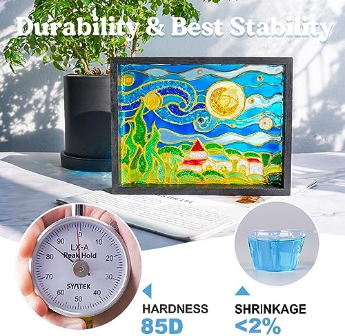 LET'S RESIN UV Resin, 500g Hard Ultraviolet Epoxy Resin for Jewelry Making | Crystal Clear, Low Viscosity, UV Glue, Low Odor, Anti-Yellowing, Fast Cure for Jewelry, Earrings, Necklace, Keychain