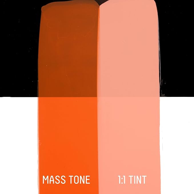 Liquitex BASICS Acrylic Paint, 4-oz Tube, Cadmium Orange Hue | Medium Viscosity, Satin Finish, Lightfast, Fine Art Pigments, Range of Opacities, Easy Blending