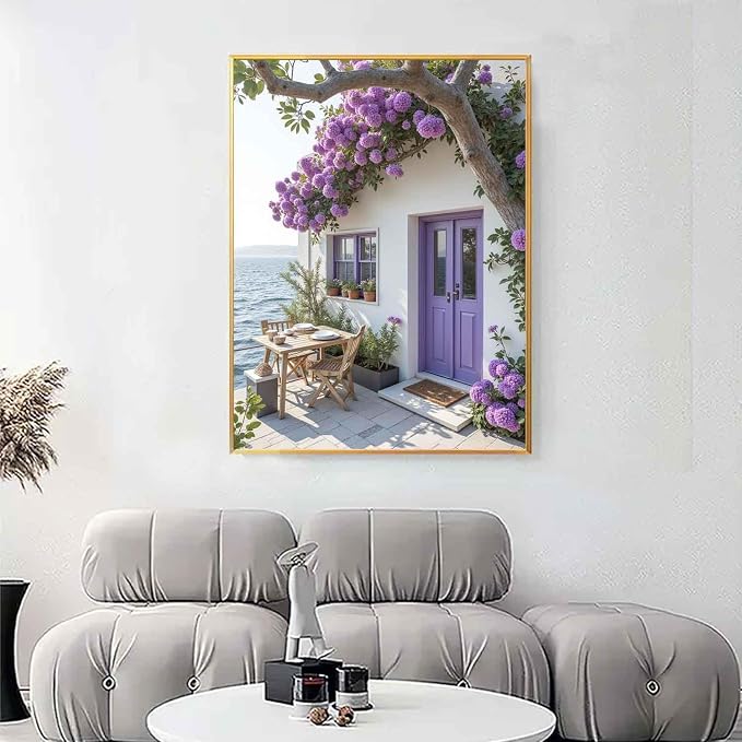 Yunruily Paint by Numbers Kits for Adults Landscape-Paint by Numbers for Adults Canvas,Paint by Number Adult for Gifts Home Wall Decor (16x20inch)