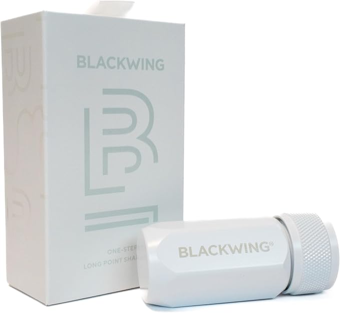 Blackwing One-Step Long Point Pencil Sharpener, German Steel Blade, White