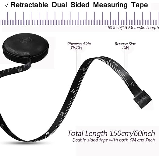 Tape Measure, 4 Pack Measuring Tape for Body Cloth Measurement Tape for Sewing Tailor Fabric Measurements Double Scale Soft Pink & White Tape Measure Retractable Measuring Tape Set
