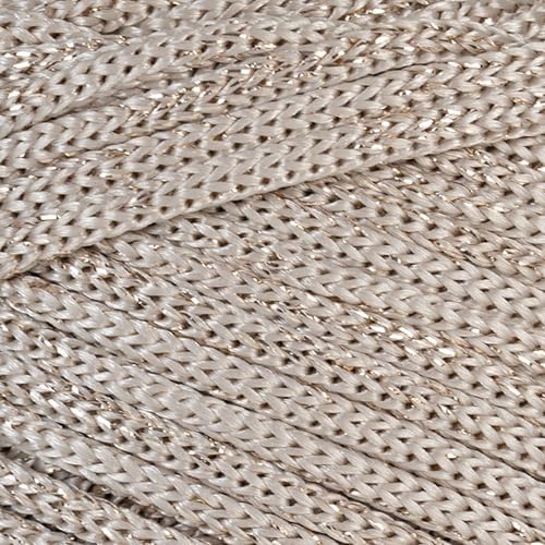 Makromecity Sparkle 2 Skeins of Polypropylene Macrame Cord 3mm x 131 Yards (394 feet) Premium Polyester Macrame Cord for Macrame Art & Crafts for Wall Hangings, Bags, Underplate, Rug