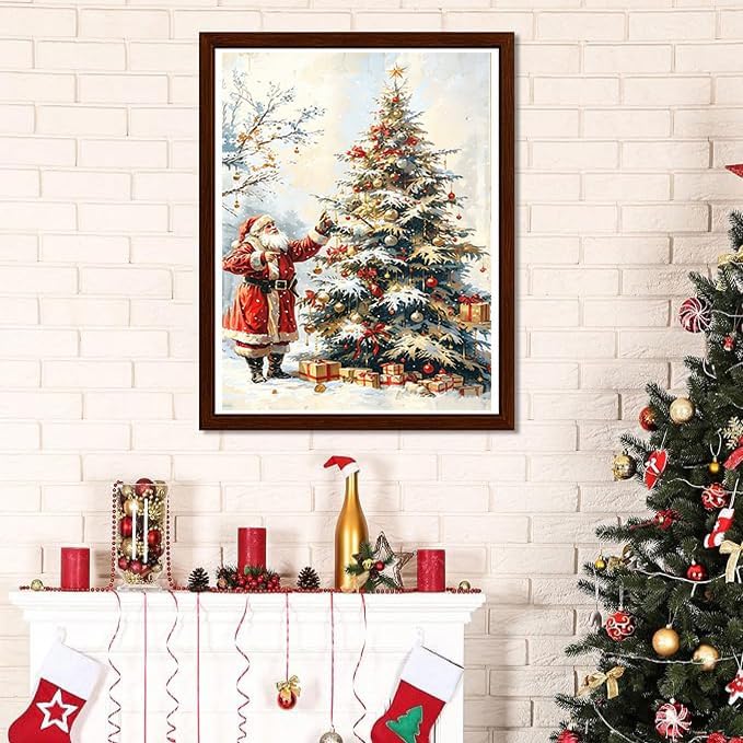 Christmas Diamond Art Kits for Adults,Christmas Tree Diamond Painting