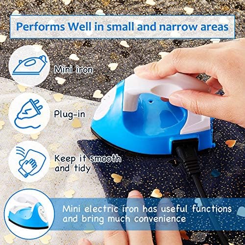 Honoson Mini Craft Iron with Charging Base Tiny,Blue