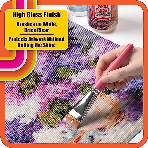 Mod Podge Diamond Top Coat, Premium All-in-One Glue, Sealer, and Finish Perfect for Preserving Diamond Puzzle Arts and Crafts Projects, CS27590