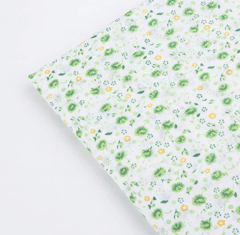 Cotton Fabric DIY Making Supplies Quilting Patchwork Fabric Fat Quarter Bundles DIY for Quilting Cotton Patchwork Cushions (Mix Flowers, 20" x 20")