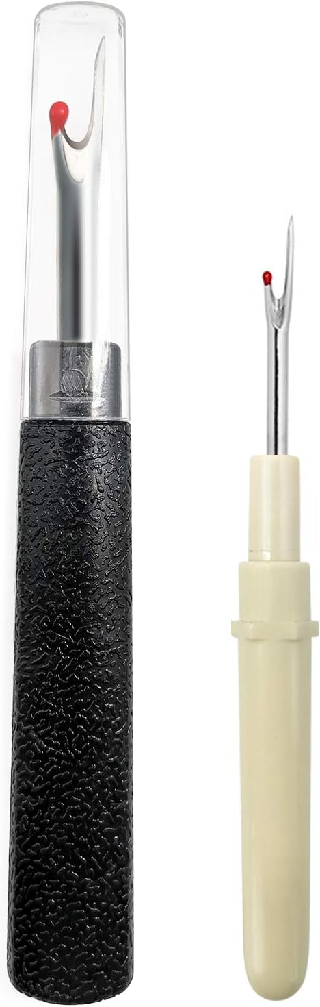 2PCS Seam Rippers, Sharp Sewing Seam Thread Remover Stitch Unpicker with Ergonomic Handles for Needle Work Patterns and Sewing Clothes