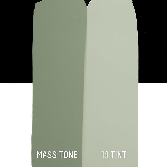 Liquitex BASICS Acrylic Paint, 4-oz Tube, Green Gray | Medium Viscosity, Satin Finish, Lightfast, Fine Art Pigments, Range of Opacities, Easy Blending