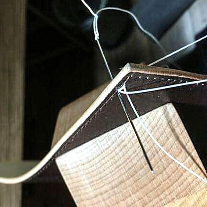 284Yards Leather Sewing Thread Waxed, Waxed Polyester Cord, Wax String | Waxed Thread for Bookbinding, Upholstery Thread Heavy Duty, Wax String for Leather Craft DIY/Bookbinding/Shoe Repairing