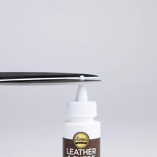 Aleene's Leather & Suede Glue, Adhesive for Crafts, Embellishments, Light Repairs, Leather Projects 2 fl oz