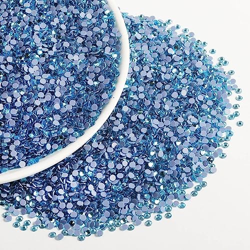 Beadsland Hotfix Rhinestones Bulk, Aquamarine, SS10, 14400pcs