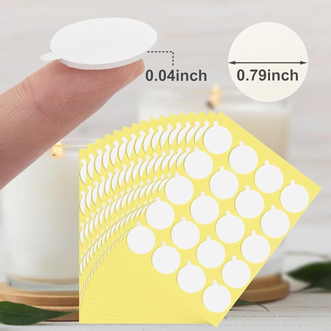 1200Pcs Candle Wicks, with Tail, Double-Sided | Heat Resistance, Ideal for Candle Making, DIY Candle Craft, Home Decor, Party Favors, Gift Wrapping, Wedding