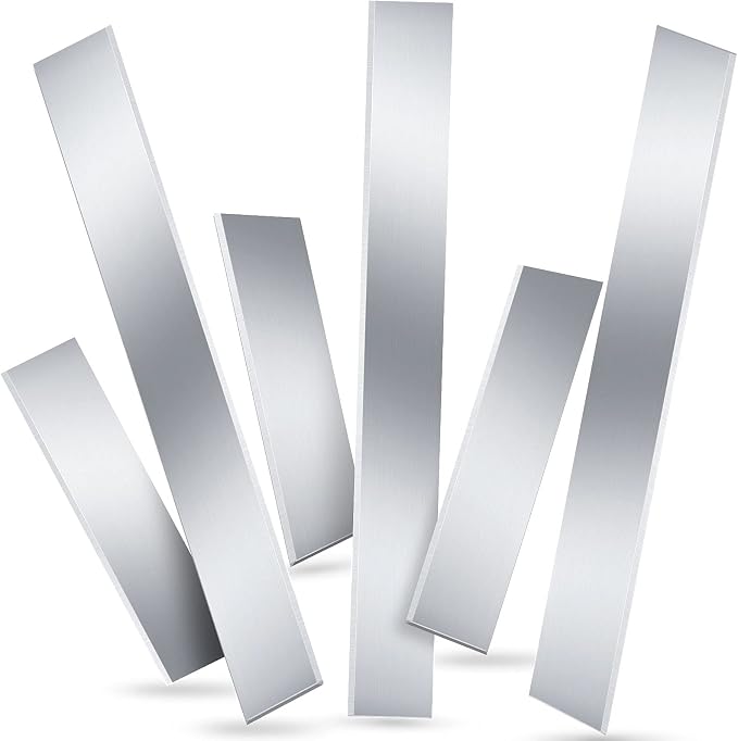 Flexible Polymer Clay Cutters 8 Inch 4 Inch Carbon Steel Blade Polymer Clay Cutting Slicing Tools for DIY Shaping Modelling Sculpturing Supplies(6 Pieces)