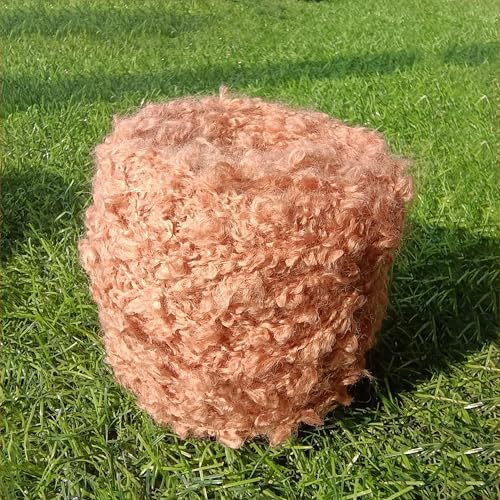 50g Soft Plush Wool Acrylic Fancy Loop Yarn for Doll Hair Making,A11