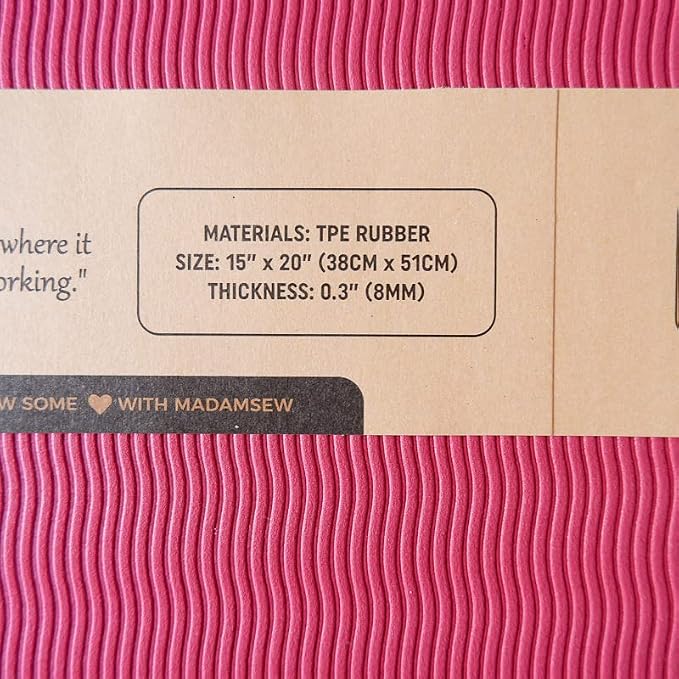 Madam Sew Sewing Mat - Sewing Machine Mat Reduces Vibrations, Movement & Slipping, Perfect Sergers Accessory Gift for Sewing Enthusiasts