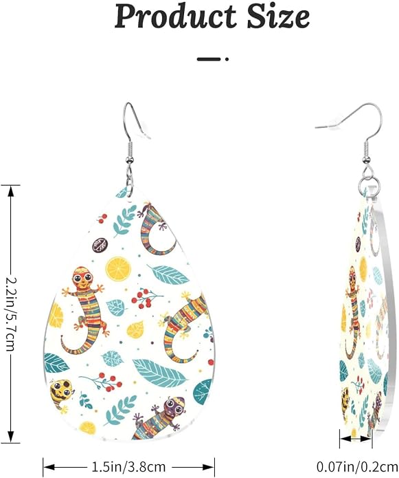 Math Formula Equation Black Drop-Shaped Earrings 2.2 x 1.5 Inches