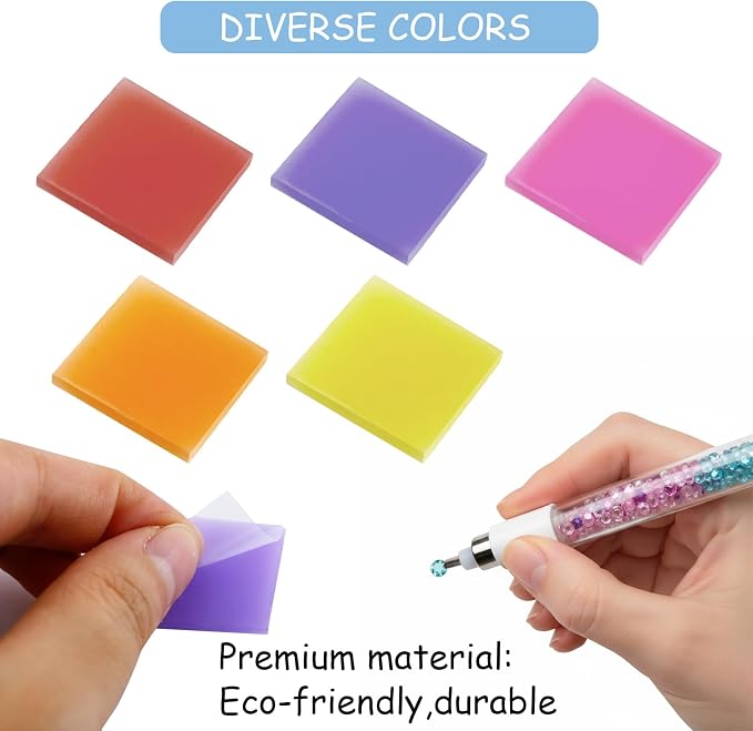 120PCS Diamond Painting Glue Clay, Colorful Clay Wax Painting Tool DIY Diamond Art Accessories and Tools for Embroidery Accessories,2 x 2cm(5 Colors) (Multicoloured)