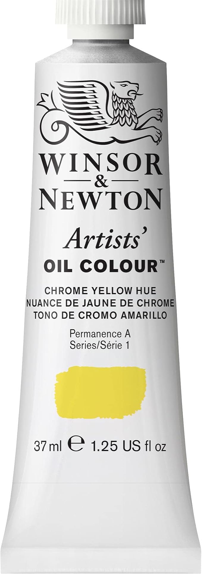 Winsor & Newton Artists' Oil Paint, 37ml Tube, Chrome Yellow Hue