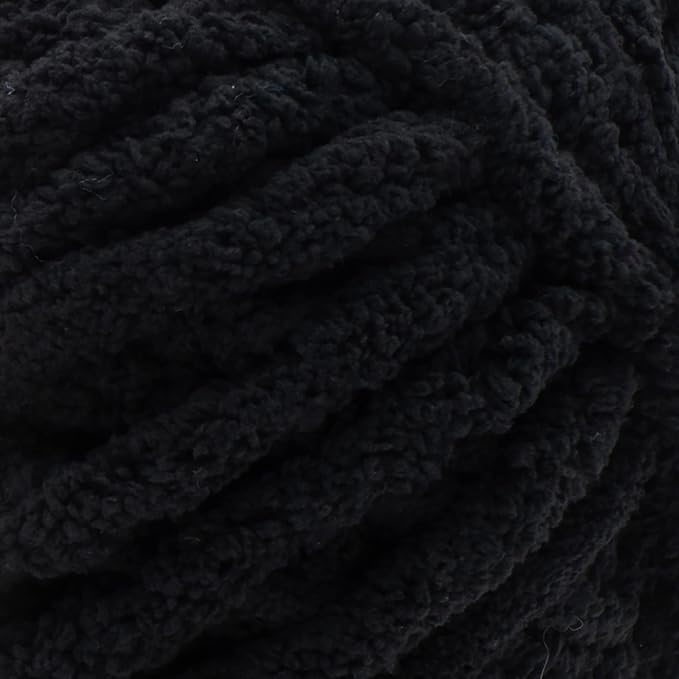 Bernat Blanket Extra Black Yarn - 2 Pack of 300g/10.5oz - Polyester - 7 Jumbo - Knitting/Crochet