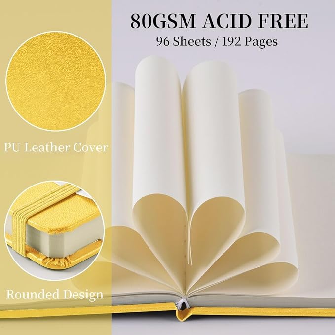 5x5 Pocket Sketch Book,80gsm Hardcover Art Sketchbook for Drawing Journal
